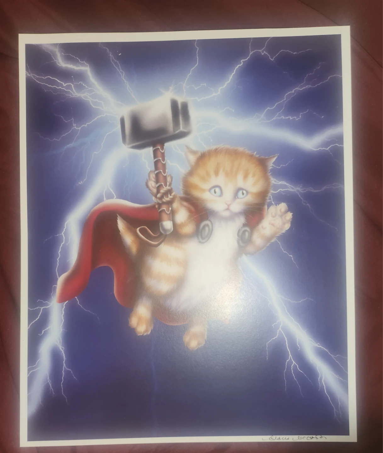 Thor kitten art print