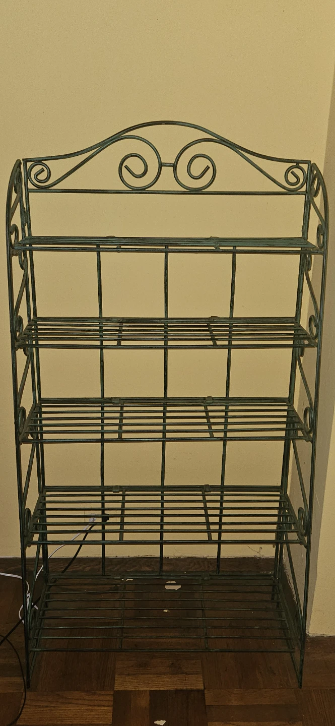 Wrought Iron 5-Tier Plant Stand Shelf