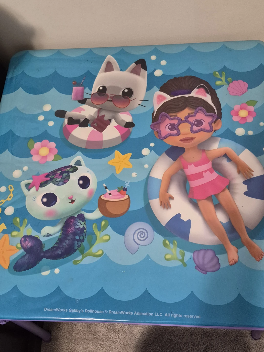 DreamWorks Gabby's Dollhouse Kids Table and Chairs Set - photo 2