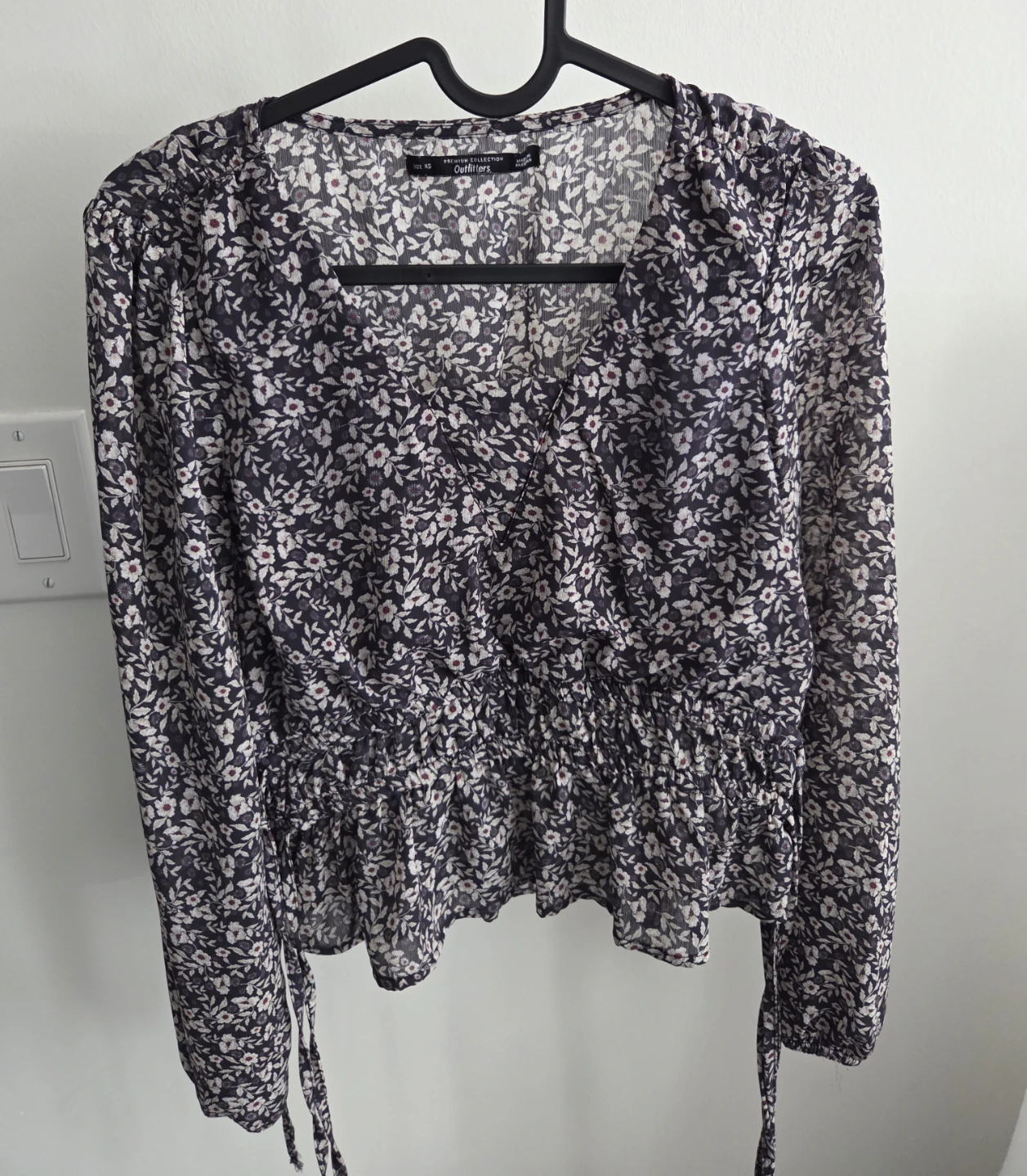 Floral Wrap Blouse