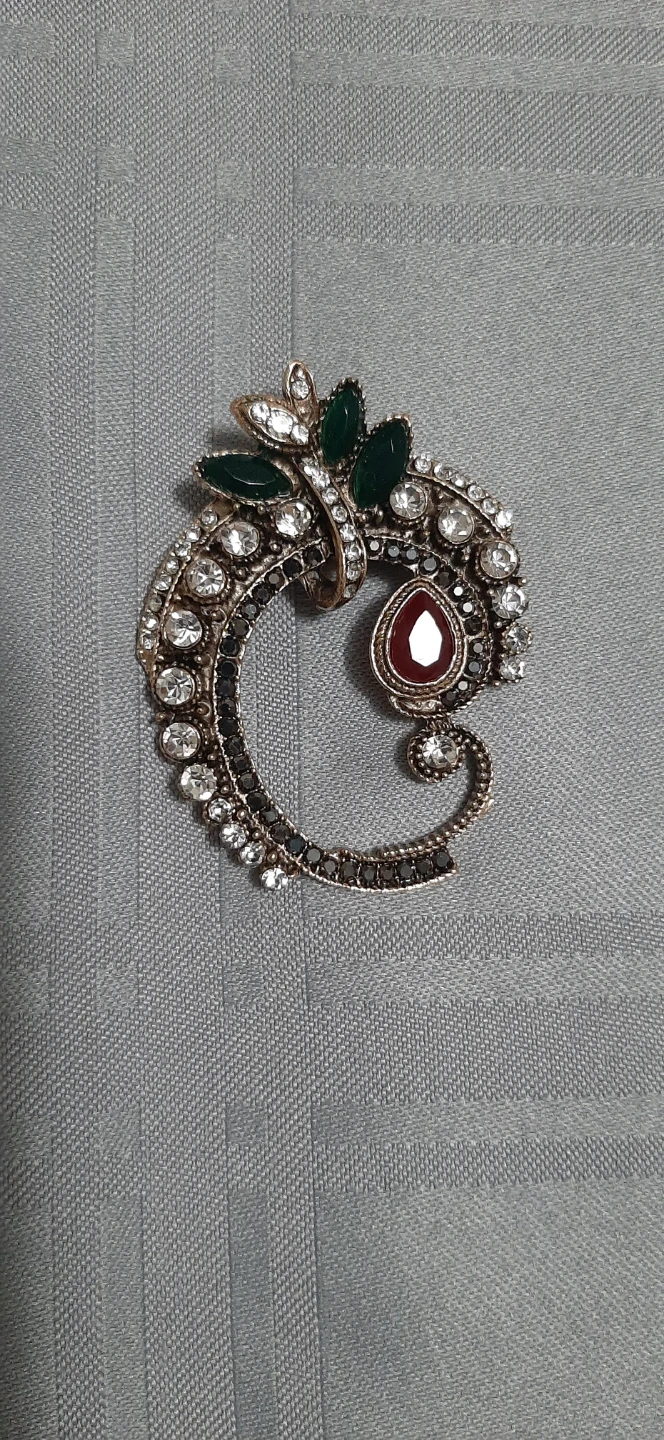 Decorative Brooch with Stones