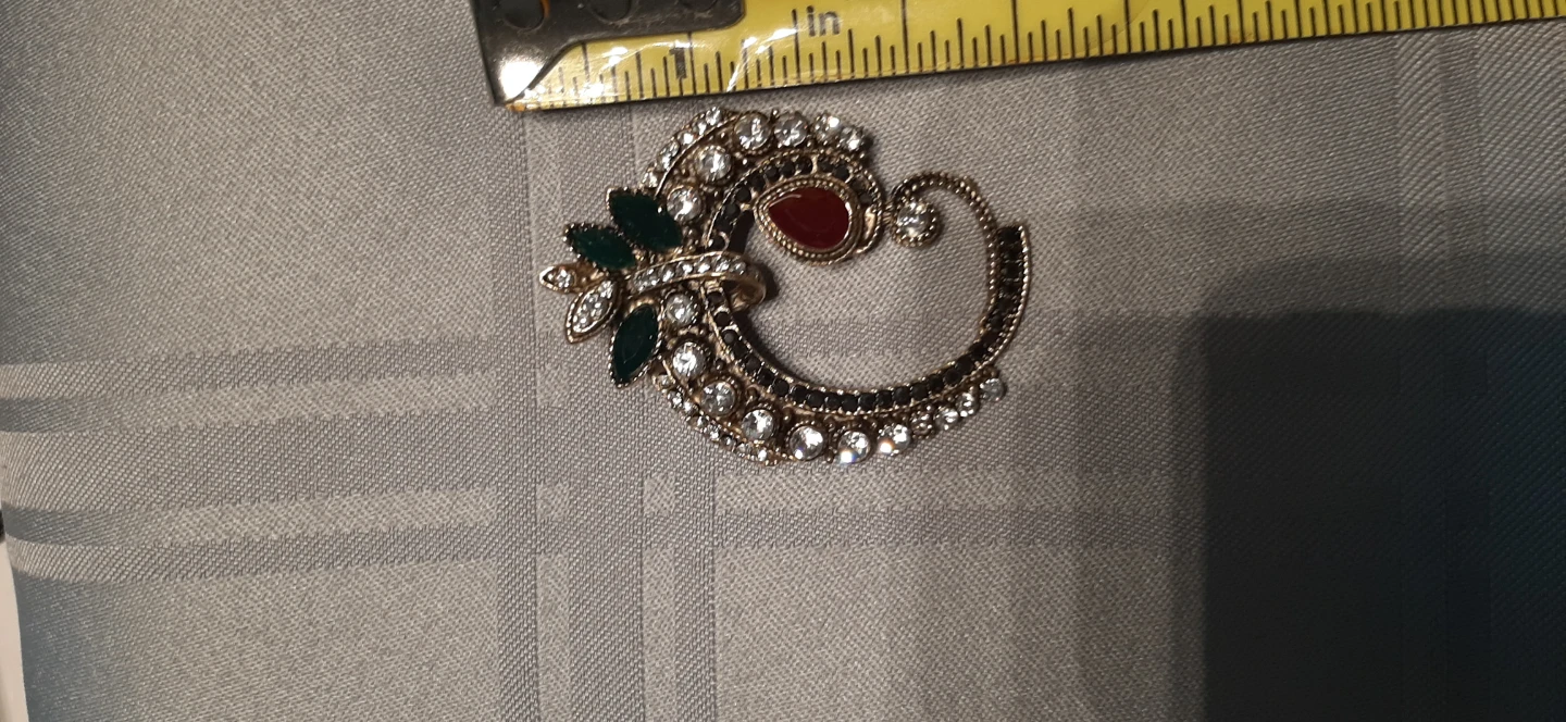 Decorative Brooch with Stones - photo 4