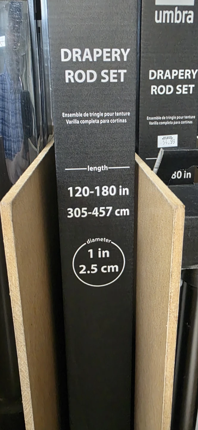 Extra Long Extendable curtain rod set - photo 5