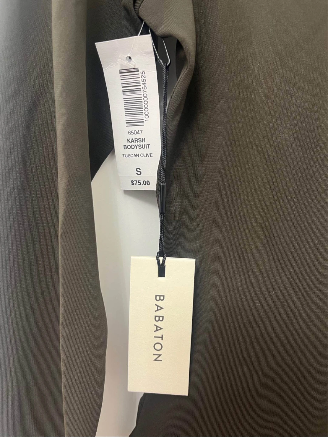 Babaton Karsh Bodysuit Tuscan Olive Size S - photo 3