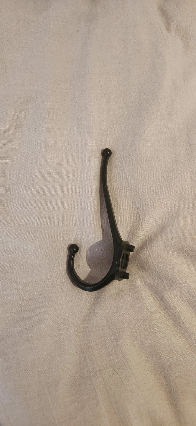 5 Black Satin metal hooks - photo 3