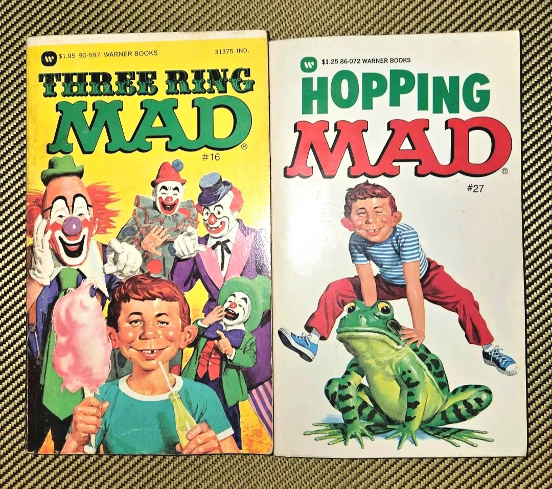 Set of 4 Vintage MAD Magazine Paperbacks