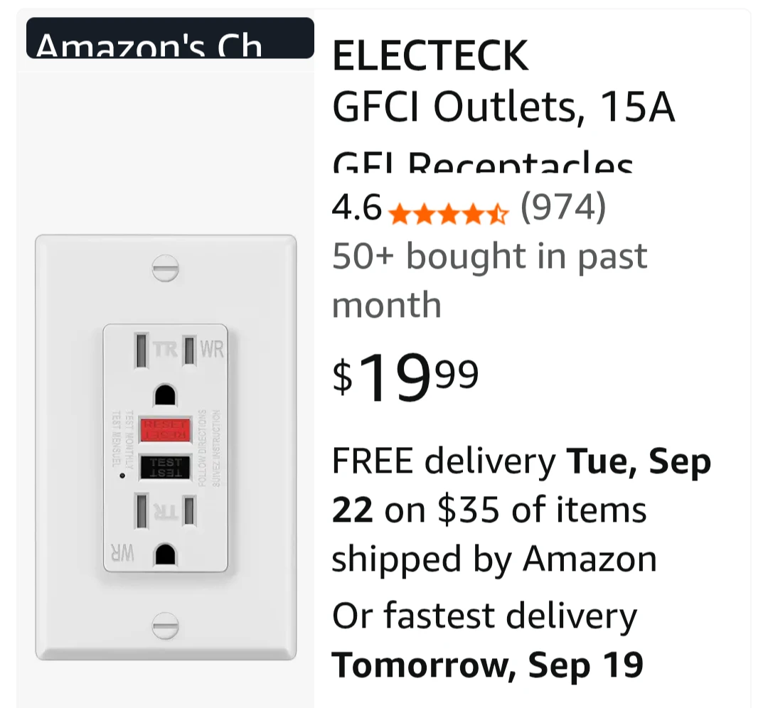 20 amp GFCI RECEPTACLE KIT (Brand New) - photo 4