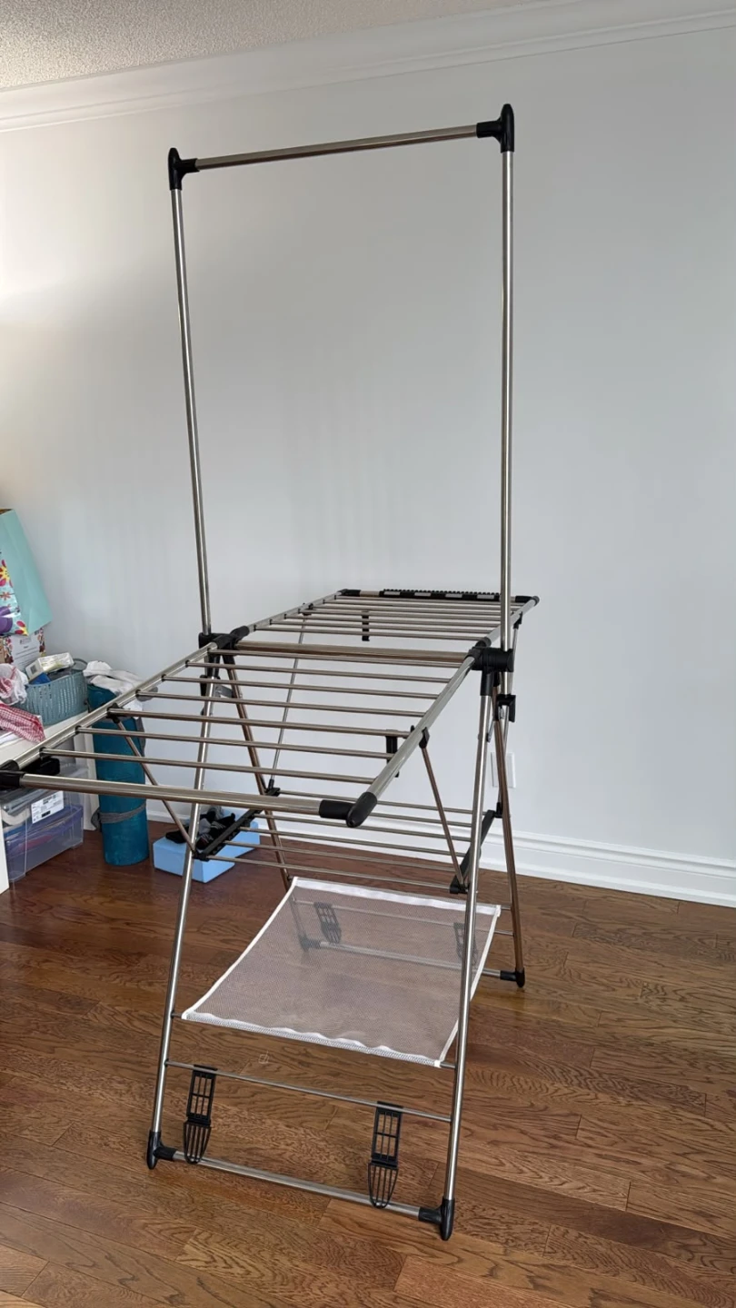 Collapsible Stainless Steel Clothes Drying Rack - photo 2