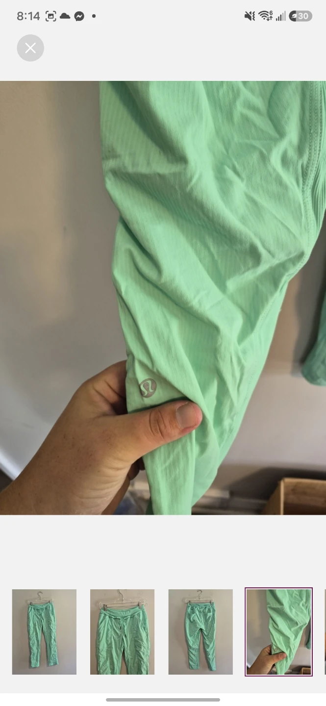 Lululemon Women's Pants Light Green Size 4 - photo 4