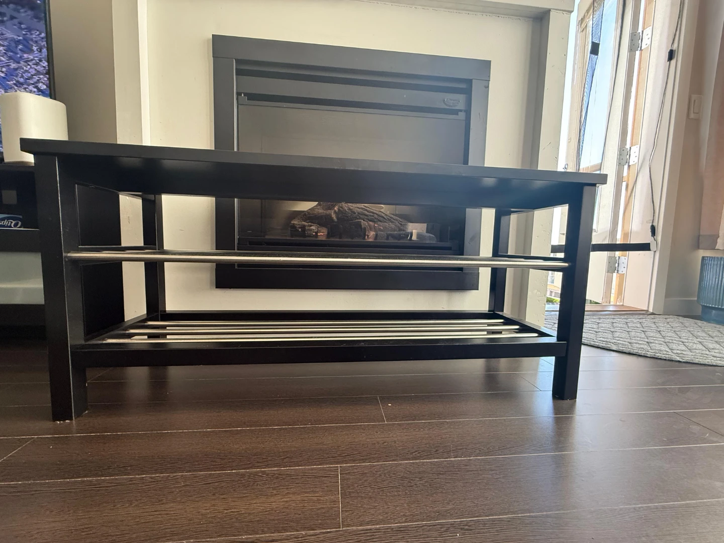 IKEA TJUSIG Bench with Shoe Storage - Black - photo 2