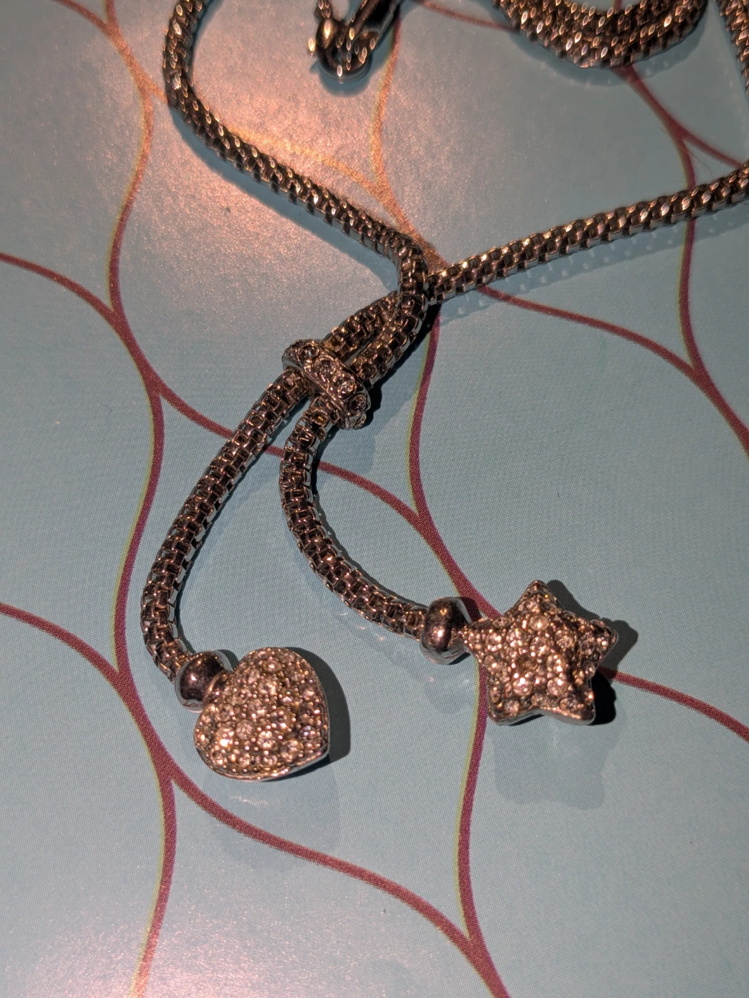 Girls cute heart/star necklace