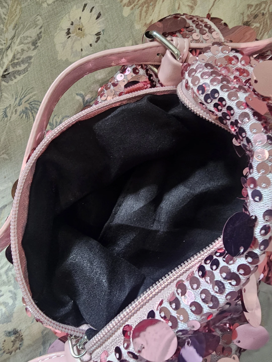 Pink Sequined Shoulder Bag - photo 2