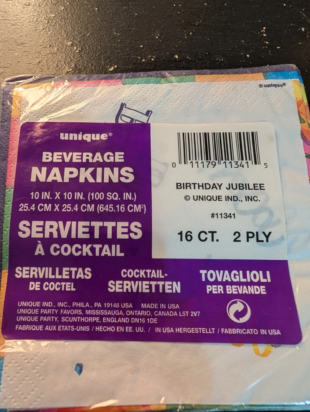 Unique Birthday Jubilee Beverage Napkins - photo 2