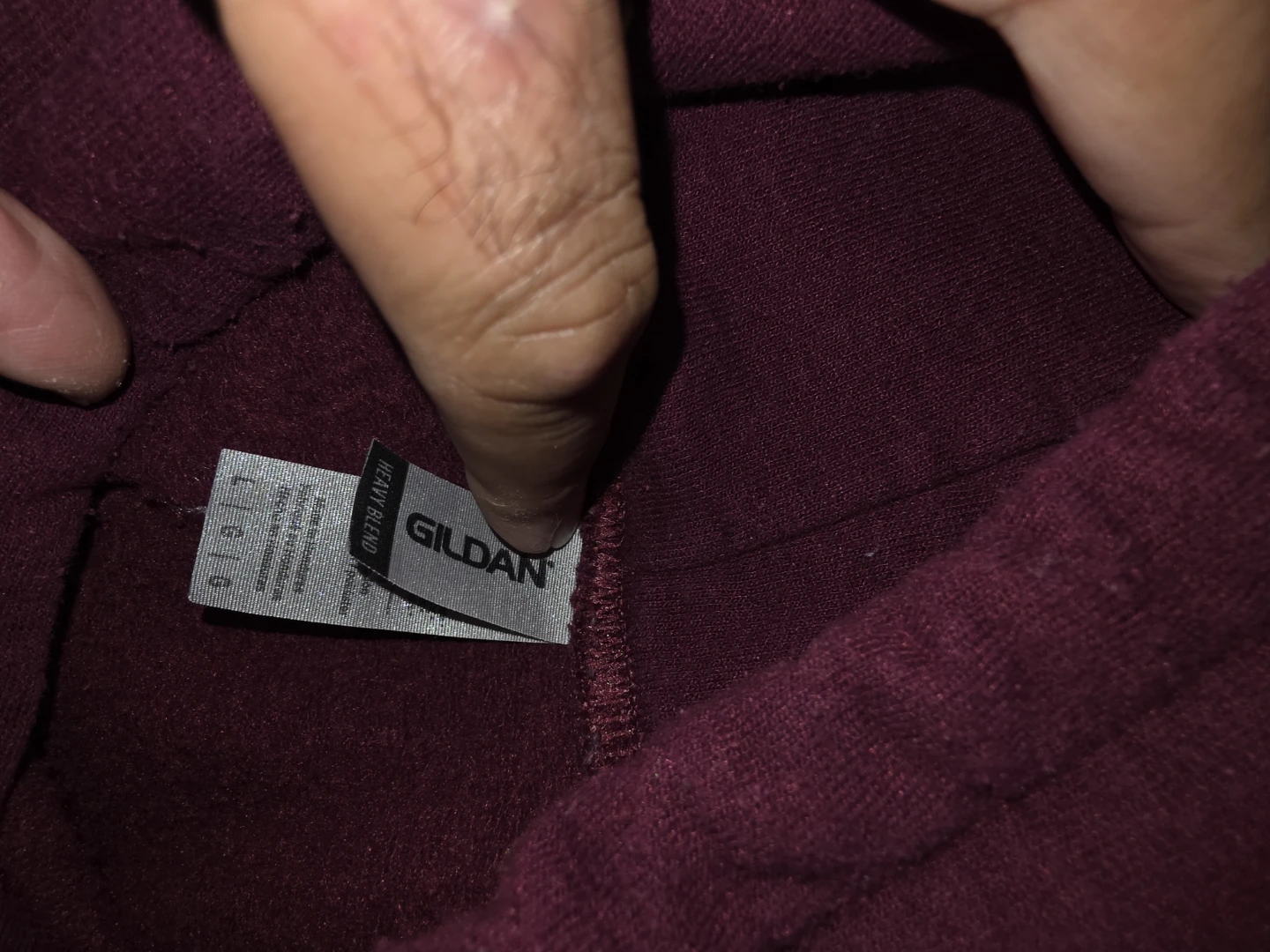 Gildan Heavy Blend Maroon Hoodie - photo 2