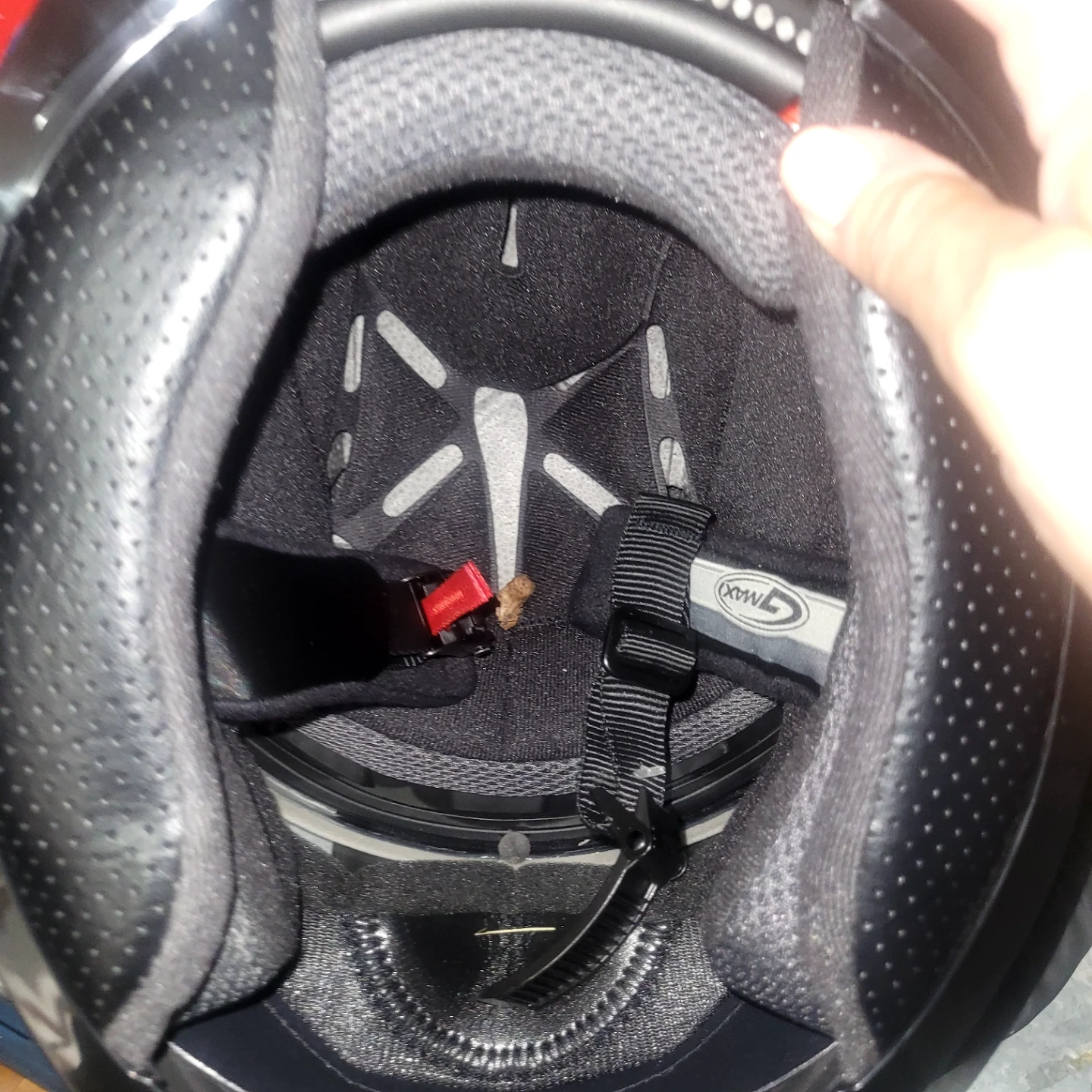 GMAX Blue Motorcycle Helmet - photo 5