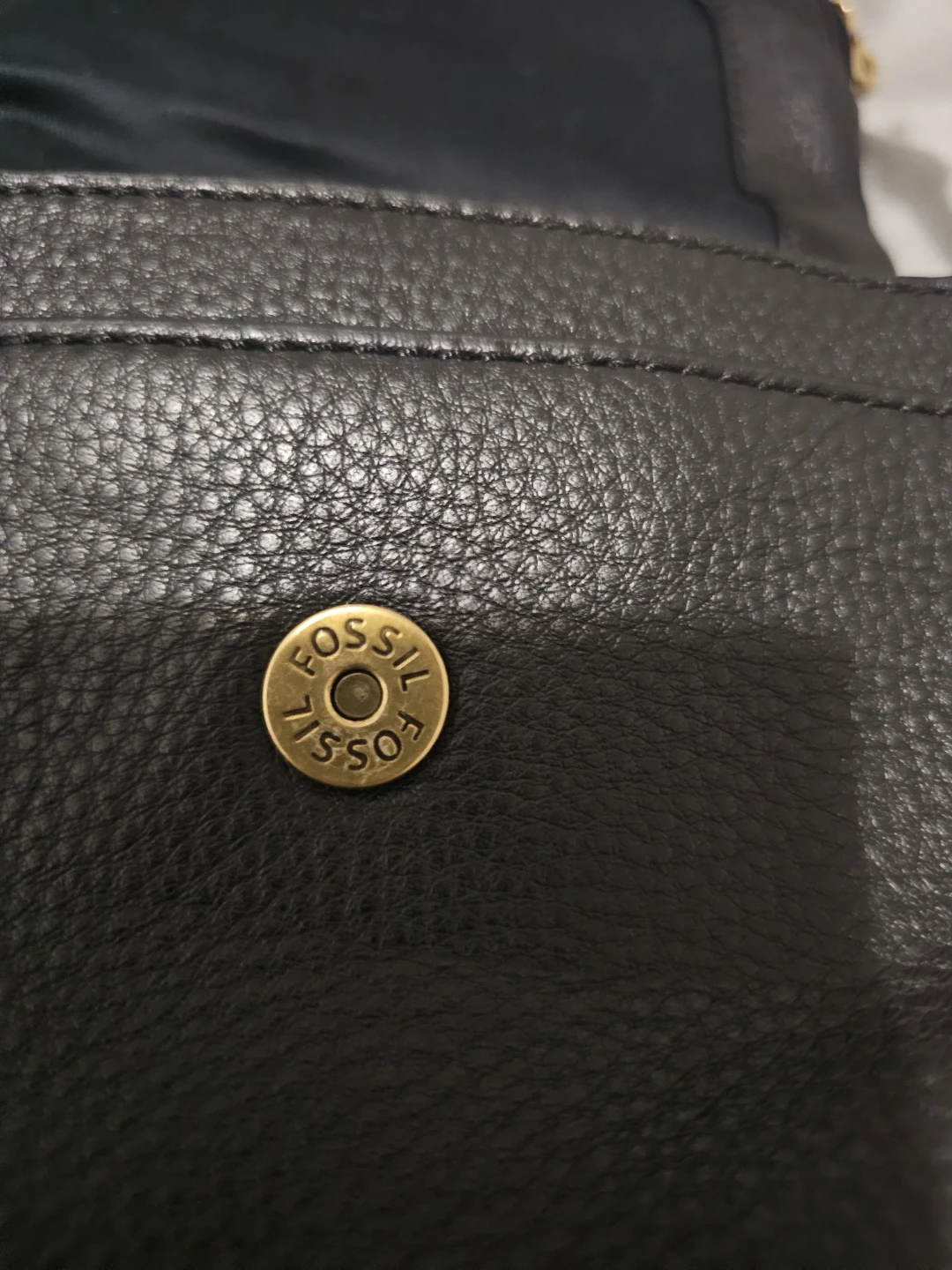 Fossil Black Leather Crossbody Bag - photo 4