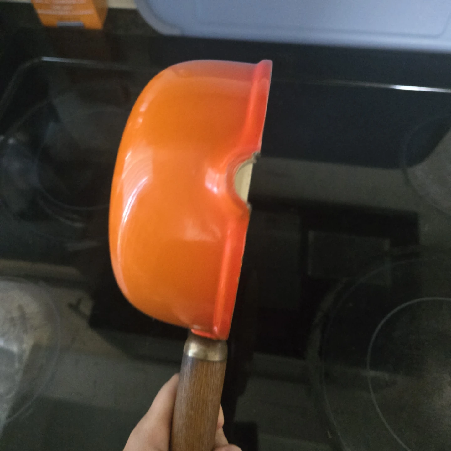 Vintage Le Creuset enameled cast iron sauce pan - photo 2