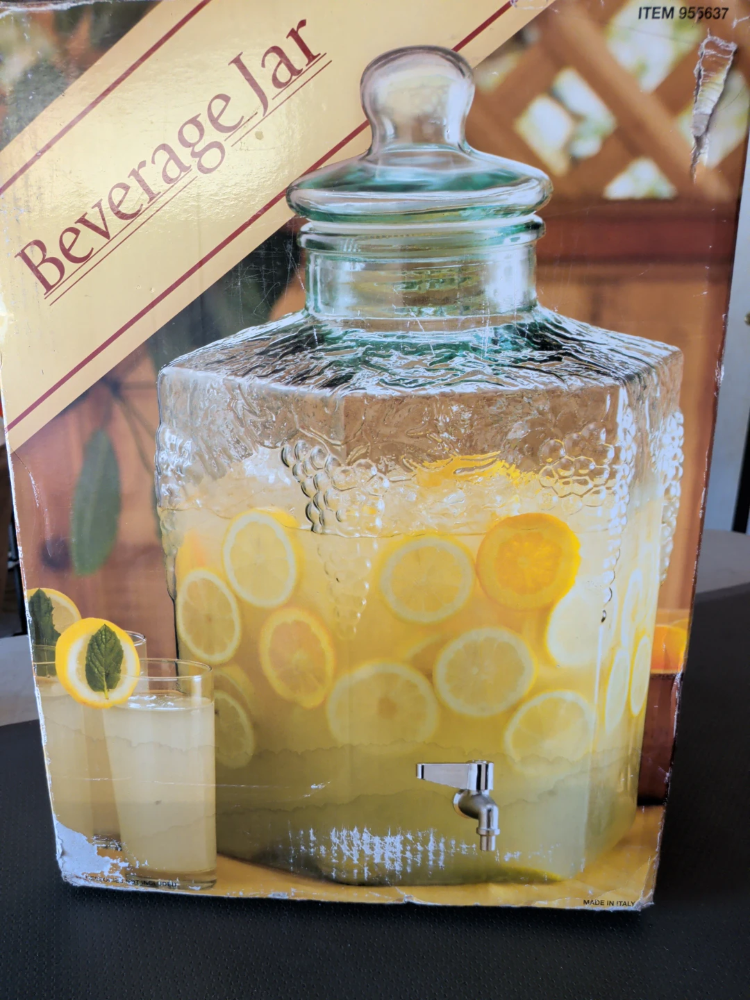 Glass Beverage Jar 19L Dispenser