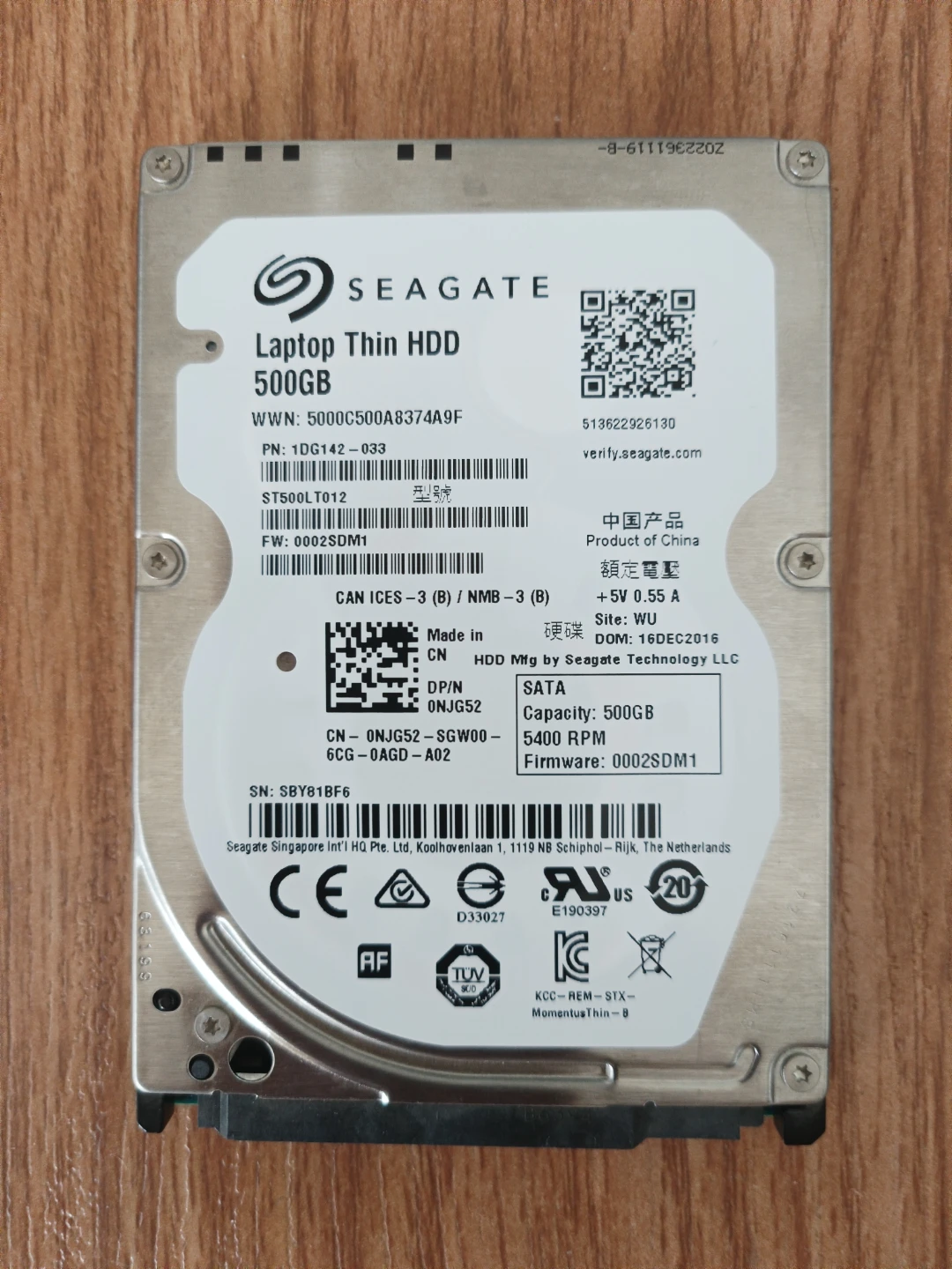 Seagate 500GB Laptop Thin HDD