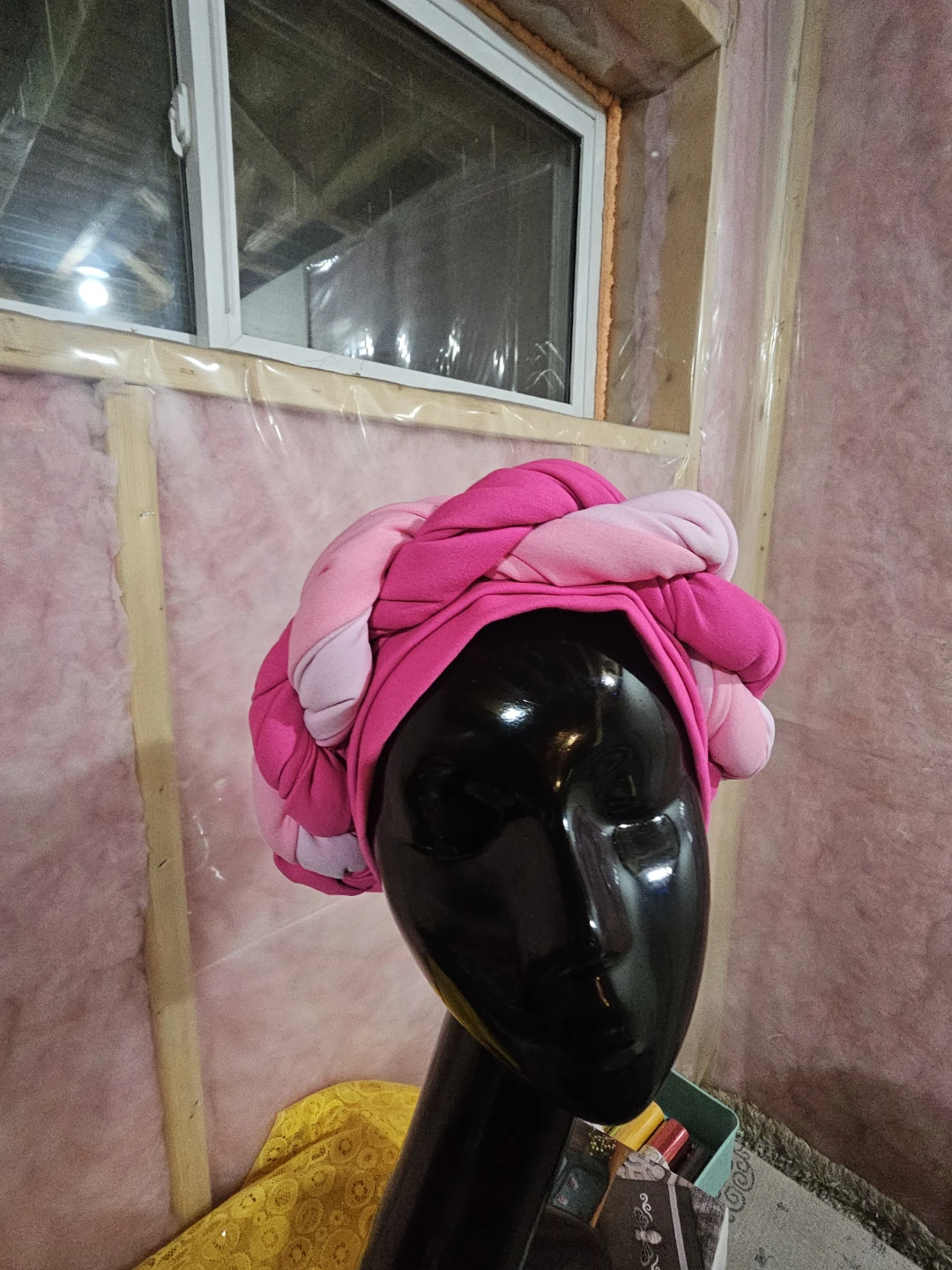Braided Turban Headwrap in Pink Tones - photo 2
