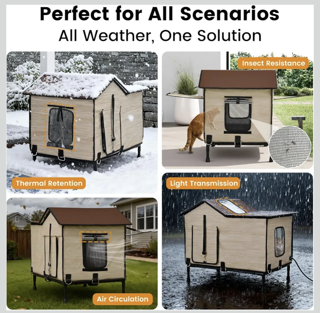 Pawlico Outdoor Heated Cat House - photo 4