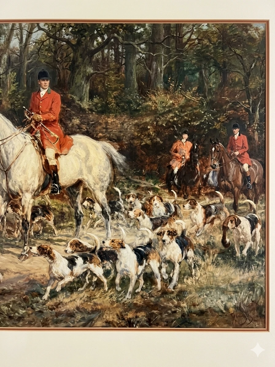 Heywood Hardy Equestrian Fox Hunting Framed Print - photo 3