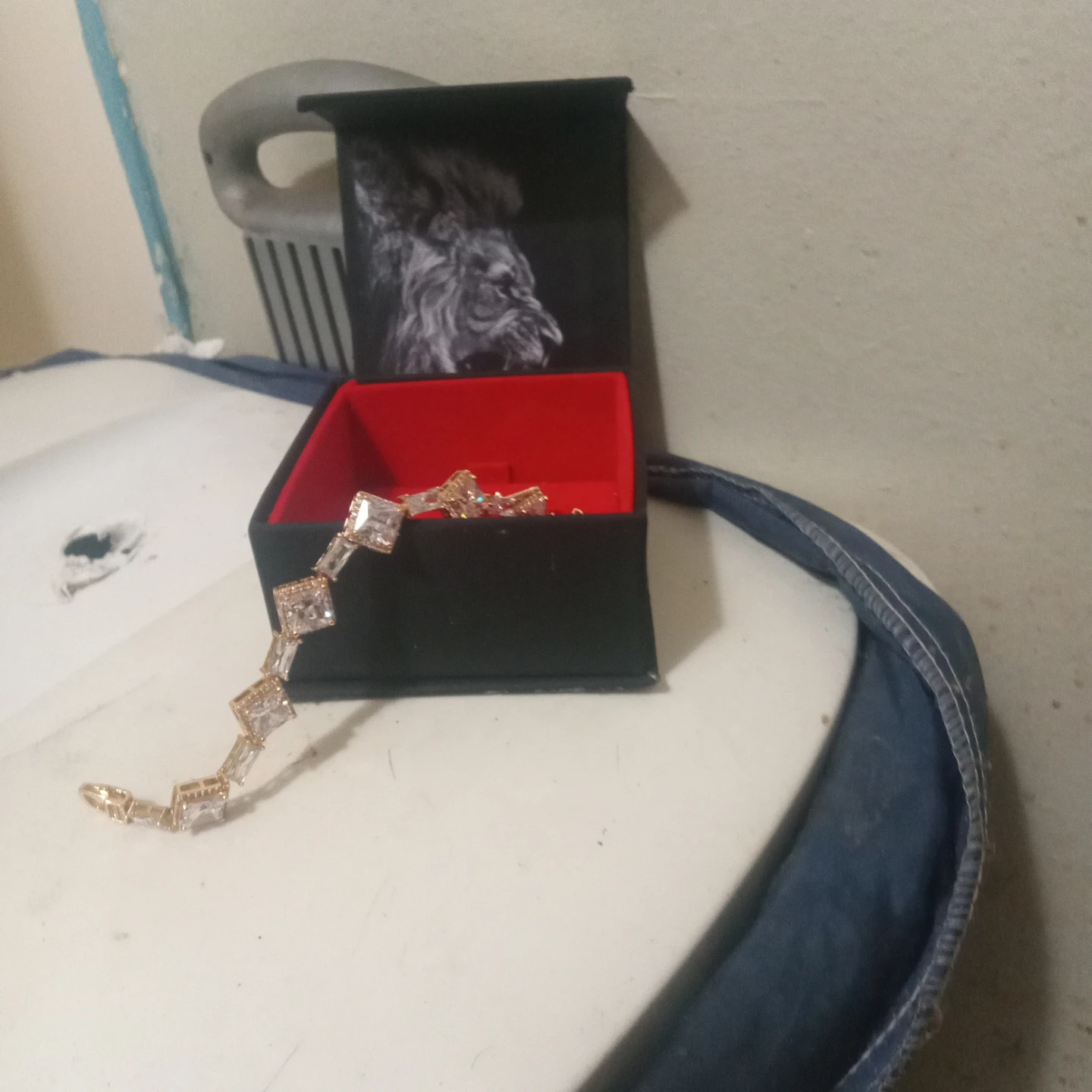 King Ice Gold Tone Diamond-Style Bracelet - photo 5