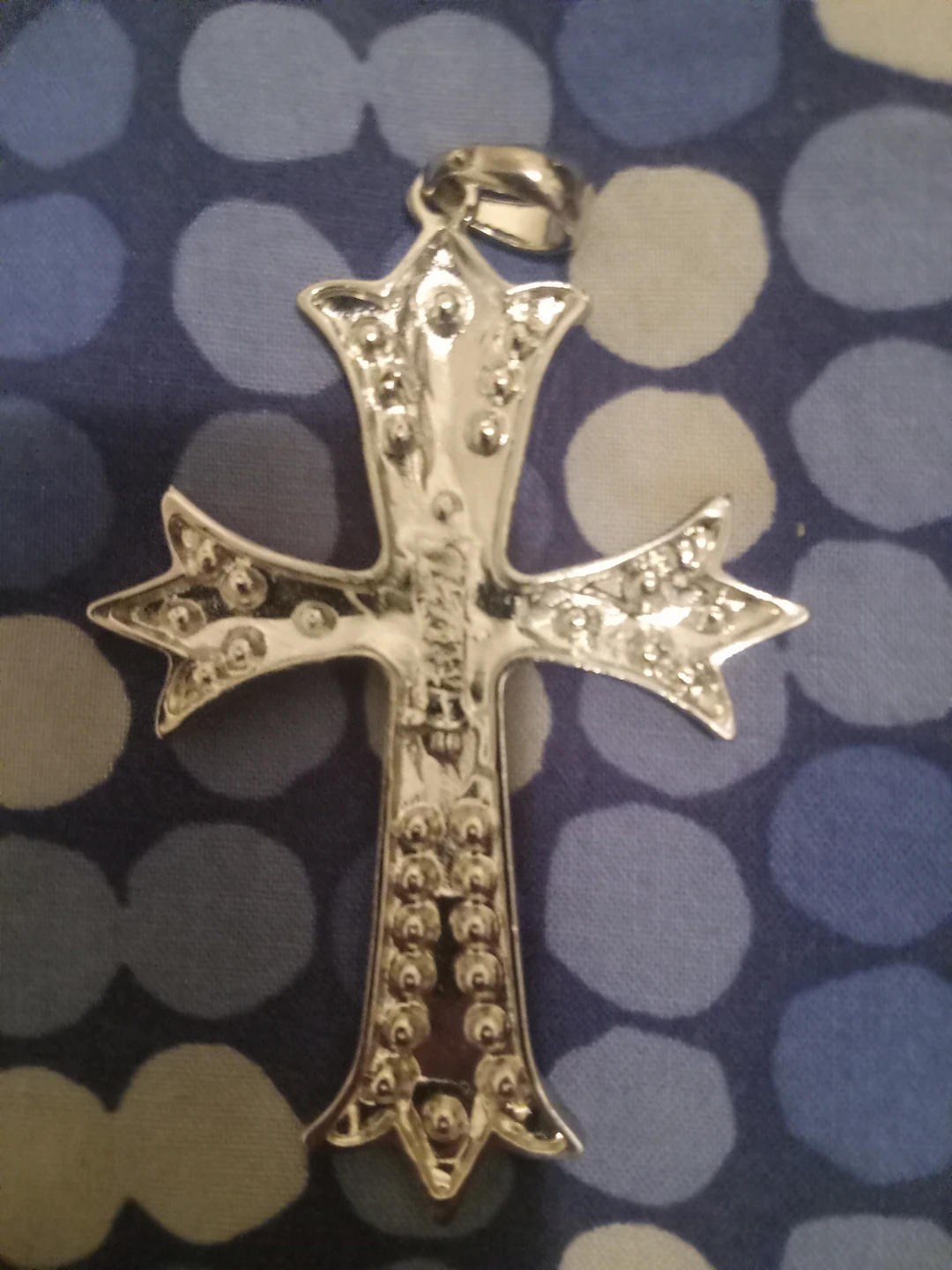 Rhinestone Cross Pendant Necklace Charm