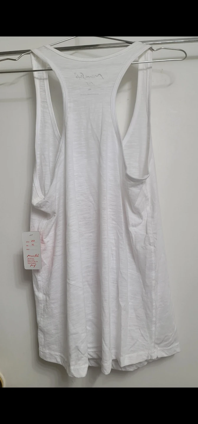 Miami Style White Tank Top with Aaliyah Graphic - photo 2