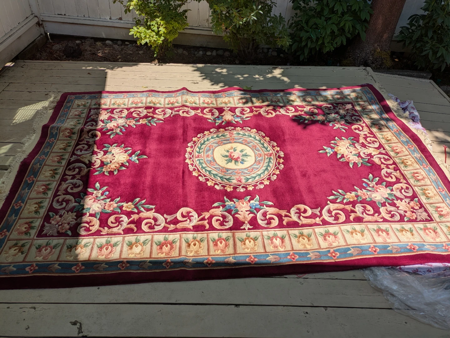 Vintage Oriental Area Rug – Approx. 6' × 9'