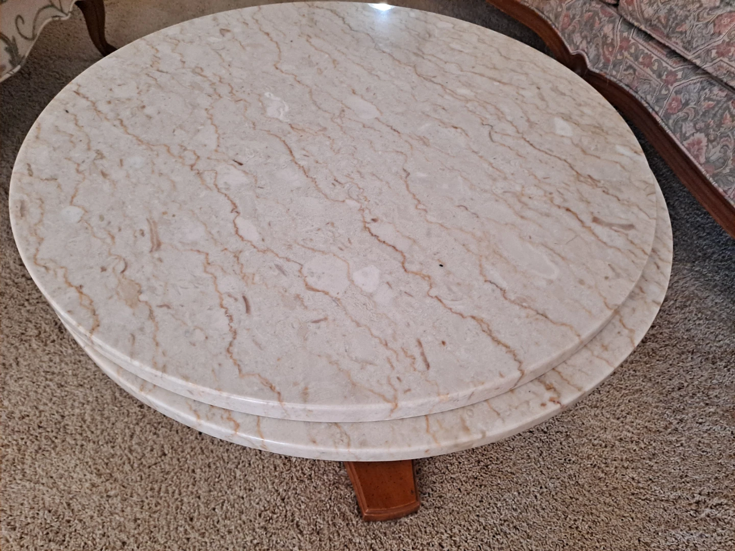 Marble coffee tables. Vintage. 2 pieces. - photo 3