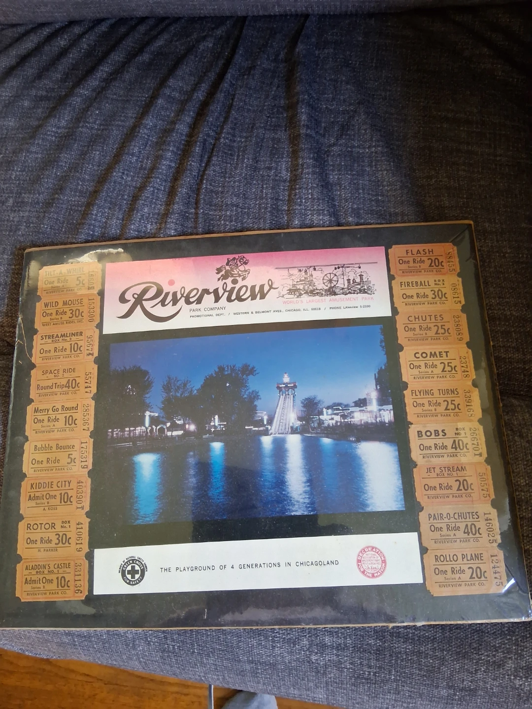 Vintage Riverview Park Collectible Display