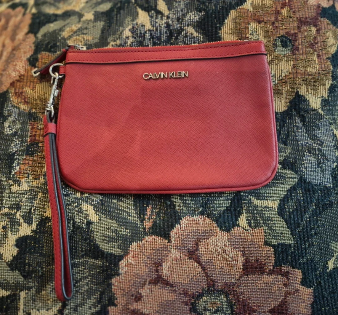 Calvin Klein Red Wristlet