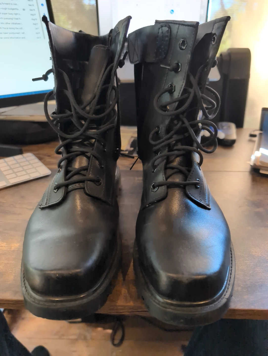 Black Tactical Combat Boots - photo 3