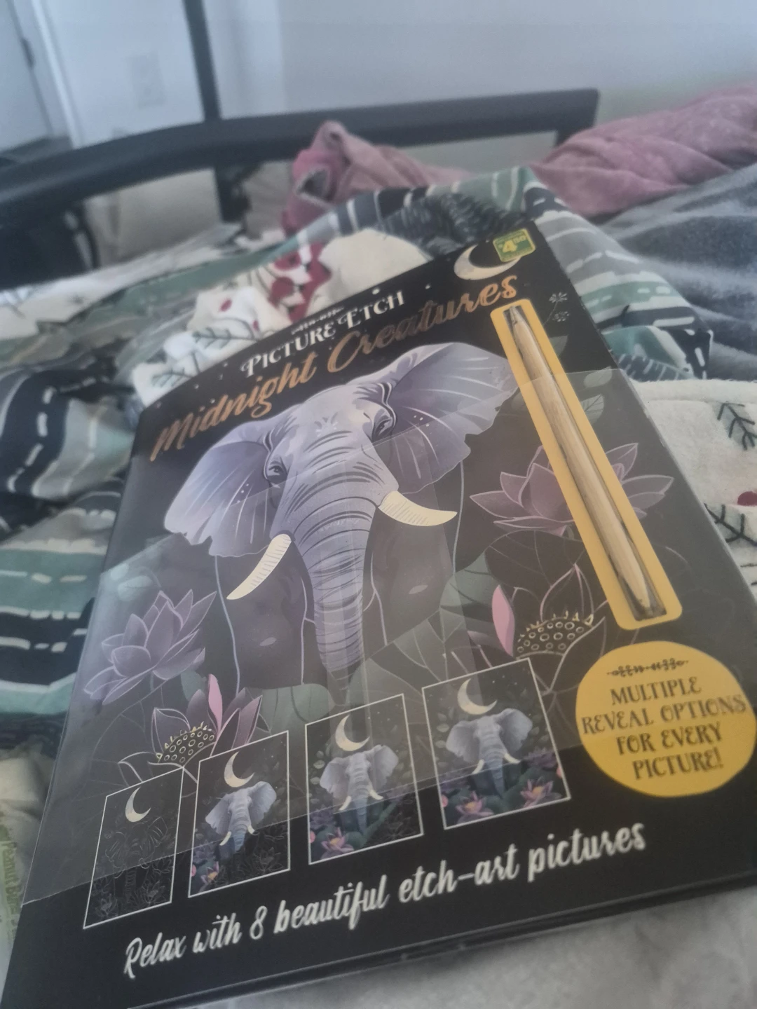 Picture Etch: Midnight Creatures Activity Book