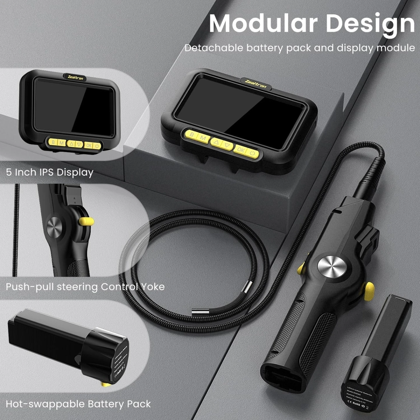 Zealtron Two-Way Articulating Borescope Camera 🏈 - photo 3