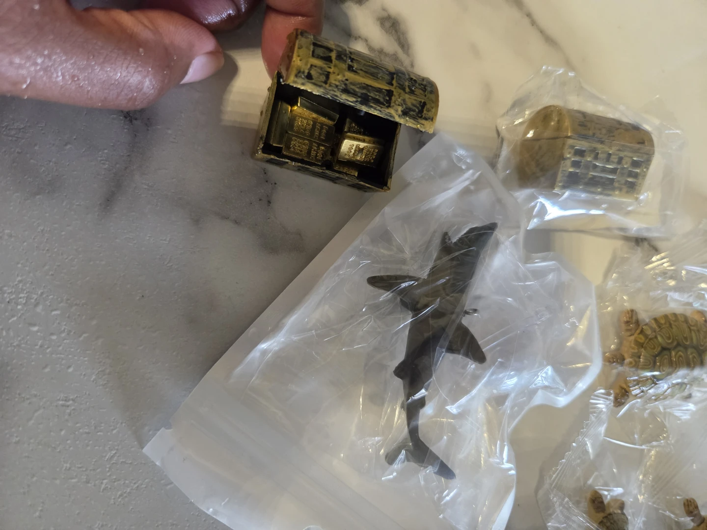 Miniature Animal and Treasure Chest Figures✨️🌊
