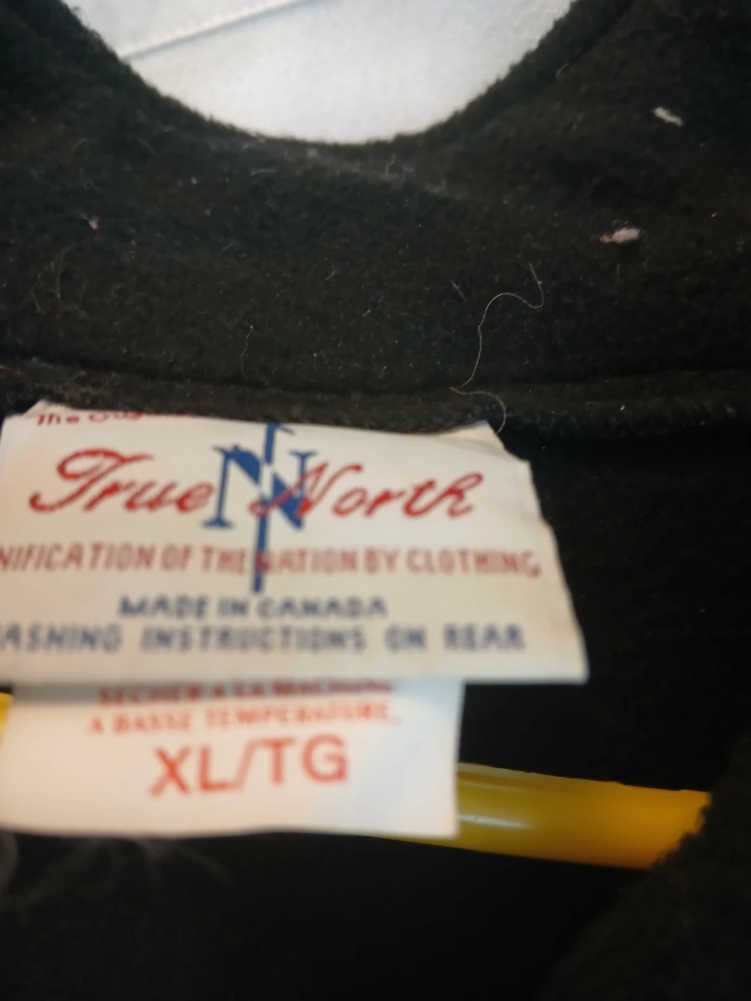 True North black fleece hoodie, size XL - photo 3