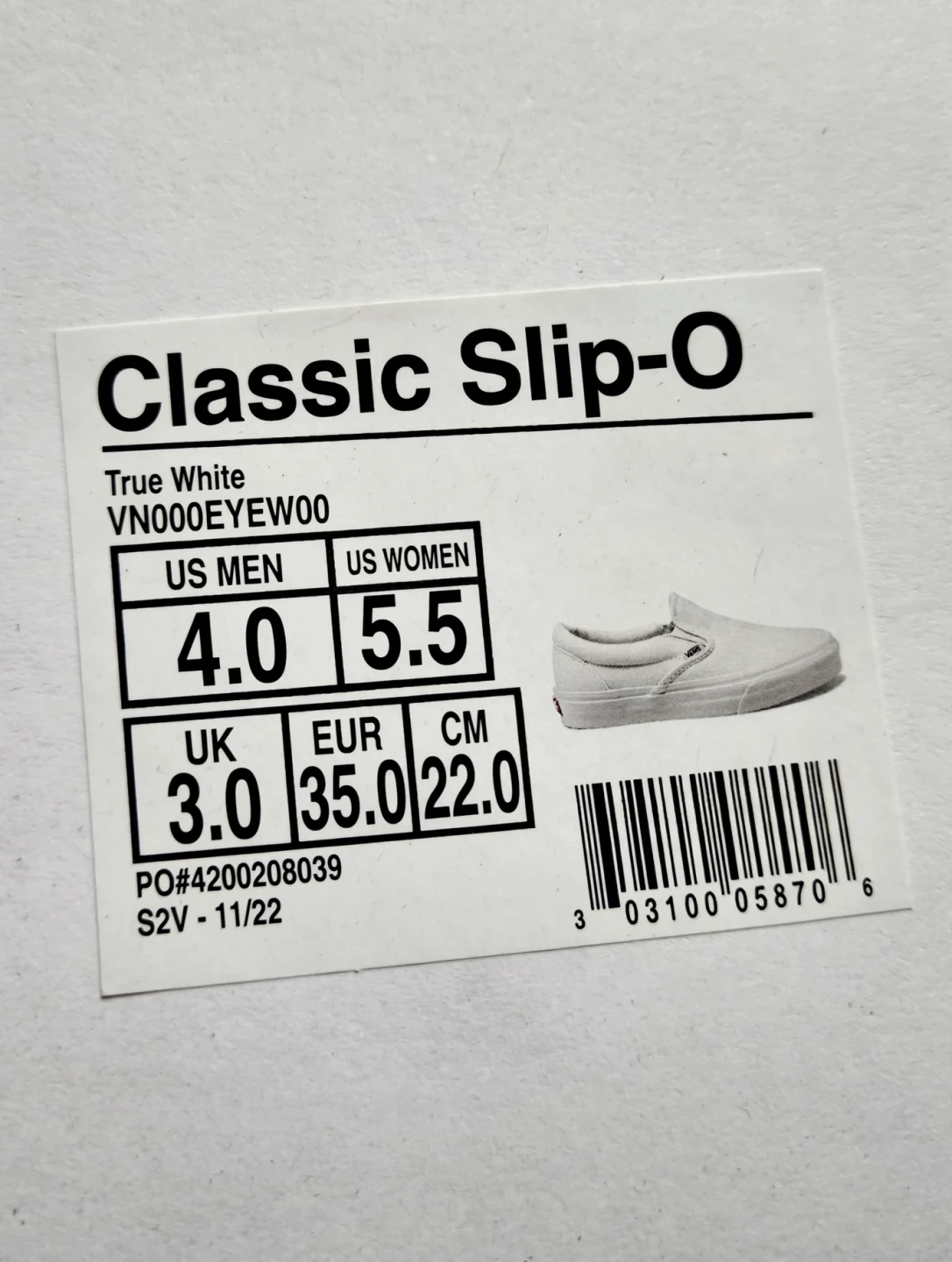 Vans Classic Slip-On True White Shoe - photo 3