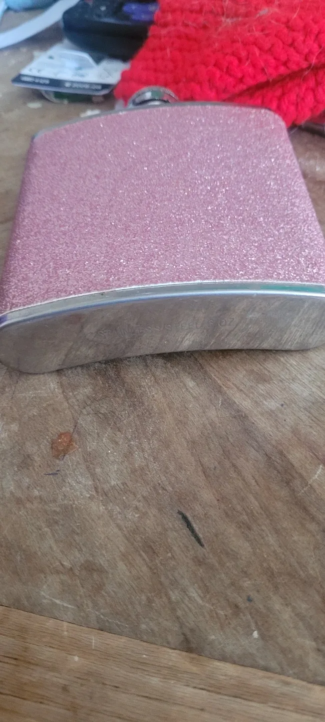 Pink Glitter Stainless Steel Flask - photo 3