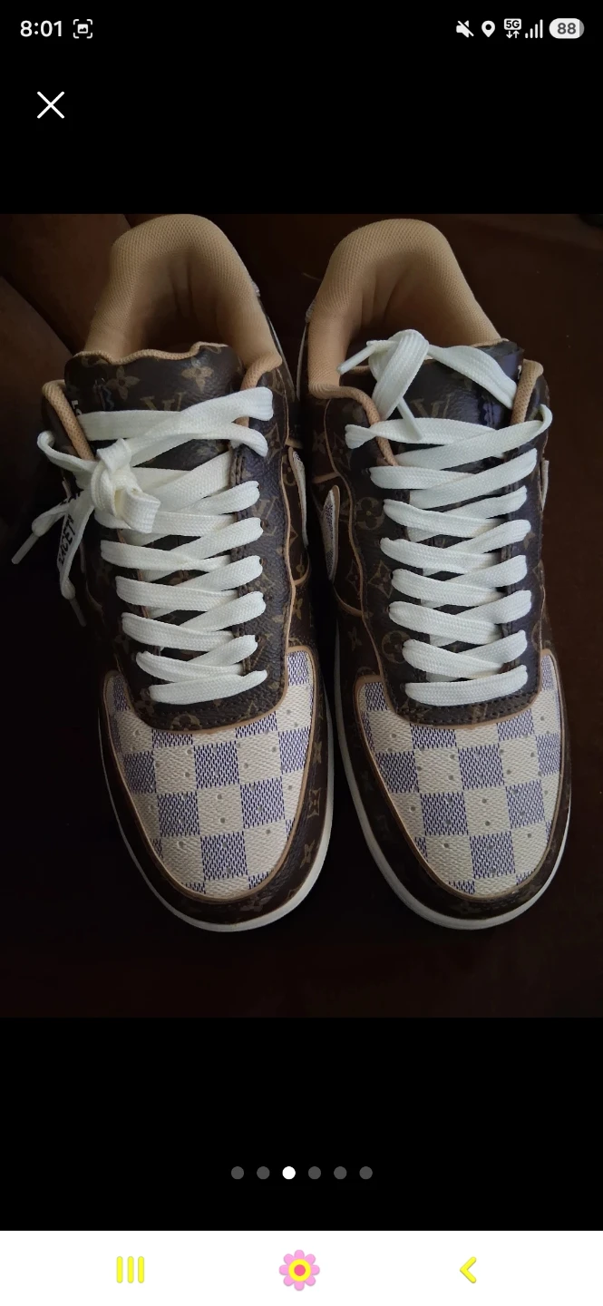 LV Nike Air Force 1 Sneakers - size 9 - photo 3