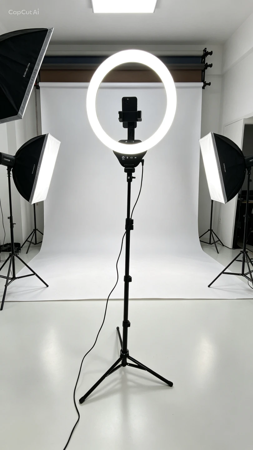 UBeesize 12-inch Ring Light with Tripod, Ring Light