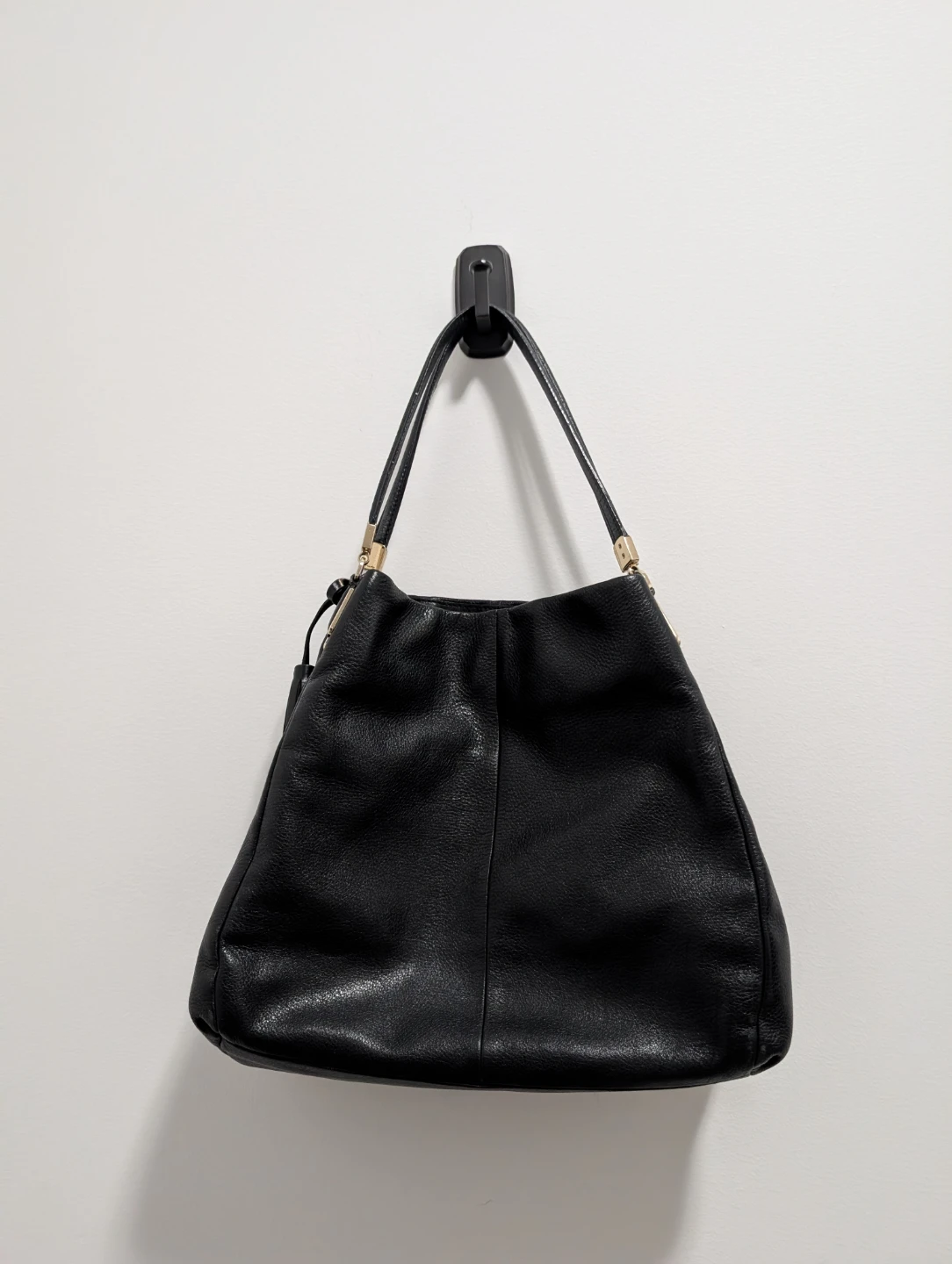 Coach Leather Hobo Bag Black