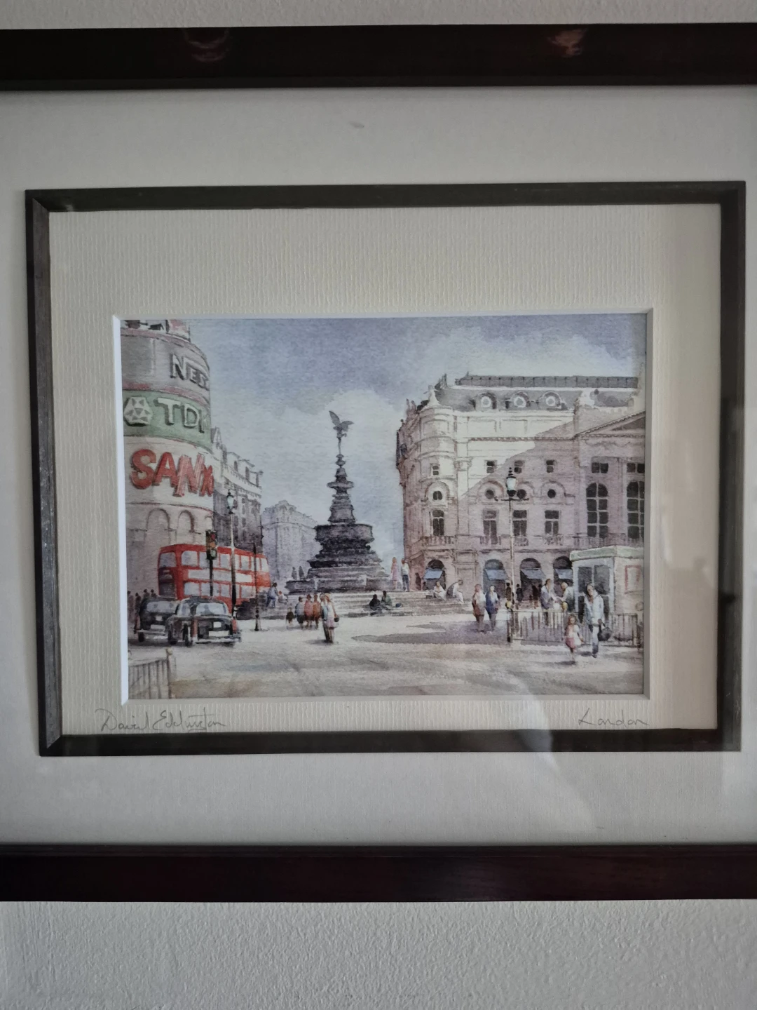 David Eddington Framed London Watercolour Print 🏈