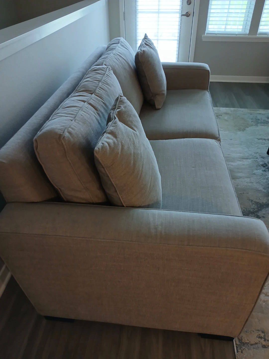 Modern Light Gray Sofa - photo 2