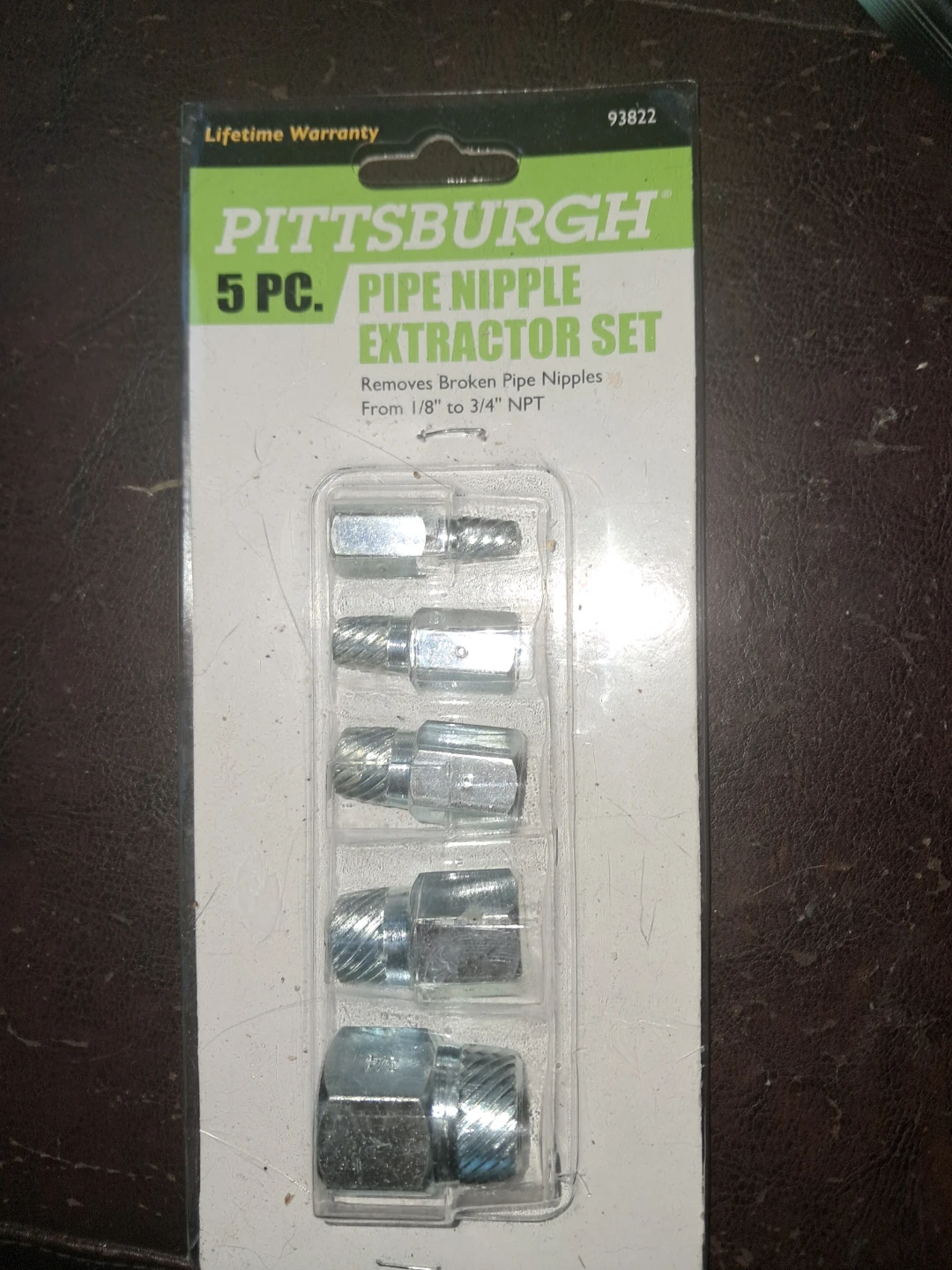 Pittsburgh 5 Pc. Pipe Nipple Extractor Set