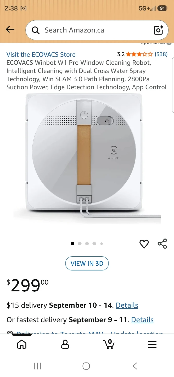 ECOVACS Winbot W1 Pro Window Cleaning Robot - photo 3
