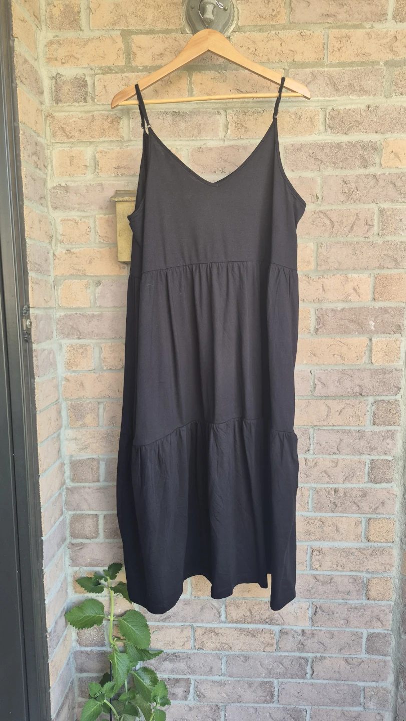 Reitmans Black Tiered Cami Dress XXL - photo 3