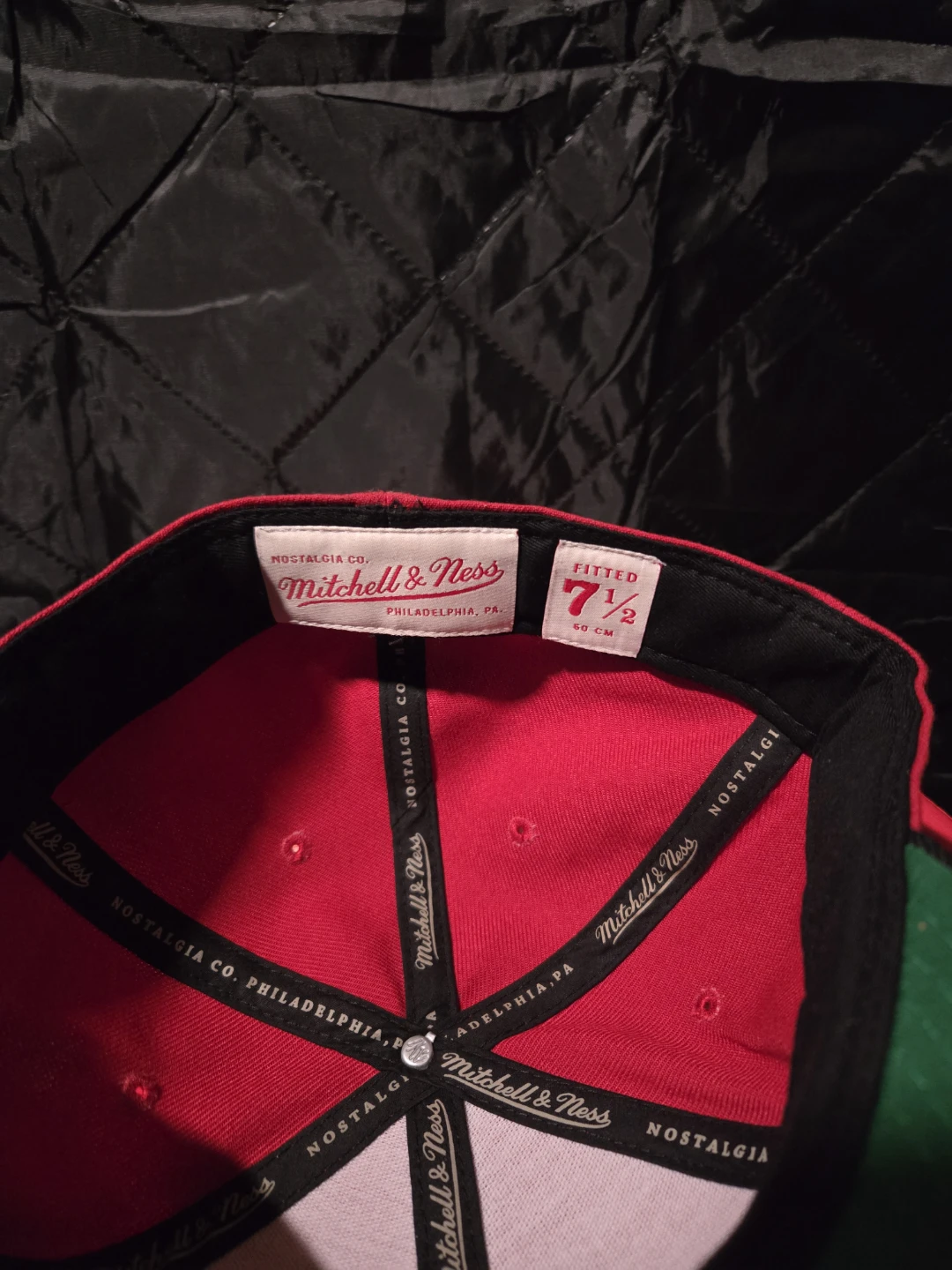 Mitchell & Ness Chicago Bulls Fitted Hat Size 7 1/2 - photo 2