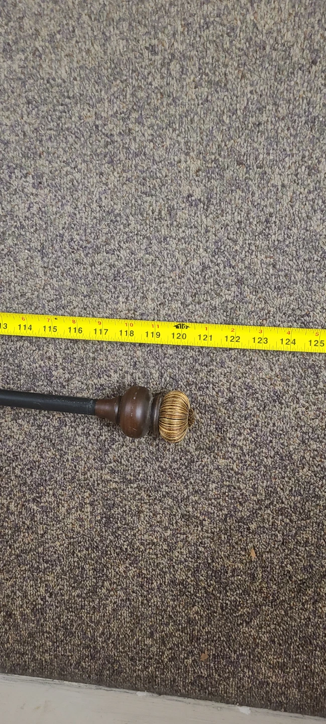 Metal Curtain Rod with Decorative Finials - photo 5